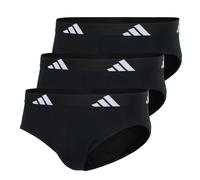 Adidas Men's Slip, 3-Pack - Briefs, Active Flex Cotton, Logo, Solid Color Sc...