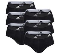 Adidas Men's Slip, 6 Pack - Briefs, Active Flex Cotton, Logo, Solid Color Sc...
