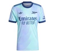 adidas Men's Soccer Arsenal 24/25 Third Jersey - Bold Design with Recycled Materials for Energetic Support, Aqua, Large