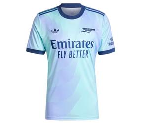 adidas Men's Soccer Arsenal 24/25 Third Jersey - Bold Design with Recycled Materials for Energetic Support, Aqua, Medium