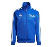 adidas Men's Soccer Italy Beckenbauer Track Top Jacket - Vintage-Inspired, 3-Stripes Design, Recycled and Renewable Materials (US, Alpha, Medium, Regular, Regular, Blue), Blue