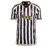adidas Men's Soccer Juventus 23/24 Home Jersey - Nostalgic Style Meets Modern Sports Technology, Black/White, Medium