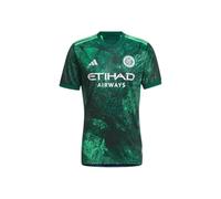 adidas Men's Soccer New York City FC 2023 Third Jersey - A Parks and Rec-Inspired NYC FC Shirt, AEROREADY, Team Dark Green, Large