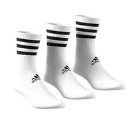 adidas 3-Stripes Cushioned Crew Arch Support Sports Socks 3 pairs UK L / 8.5-10