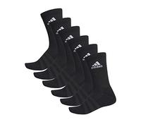 adidas Mens Socks Cush Crw 6Pp, Black/Black/Black/Bla, DZ9354, M EU