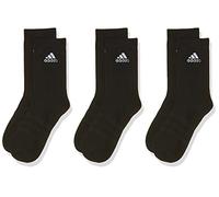 adidas Mens Socks Light Crew 3Pp, Black/Black/Black, DZ9394, M EU