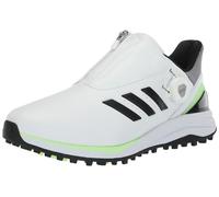 adidas Mens Solarmotion Spikeless Boa Lightstrike 24 Golf Shoes, Footwear White/Core Black/Green Spark, 12.5