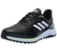 adidas Men's Solarmotion Spikeless Lighstrike 24 Golf Shoes, Core Black/Footwear White/Green Spark, 9 Wide