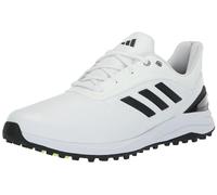 adidas Men's Solarmotion Spikeless Lighstrike 24 Golf Shoes, Footwear White/Core Black/Green Spark, 10 Wide