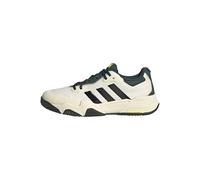 adidas Men's Solematch Control 2 Tennis Shoes, White/Silver met./Aurora Ivy, 10.5 UK