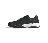 Adidas Mens Solematch Control 2 Tennis Shoes, Black/White/Silver Metallic, 9.5
