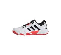Adidas Mens Solematch Control 2 Tennis Shoes, White/Black/Silver Metallic, 8.5