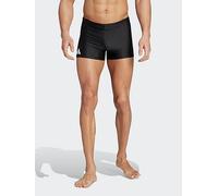adidas Men's Solid Swim Boxers, Black/White, S-M