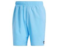 adidas Men's Solid CLX Classic-Length Swim Shorts, Blue Burst/Black, XL
