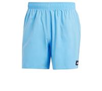 adidas Men's Solid CLX Short-Length Swim Shorts, Blue Burst/White, S
