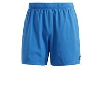 adidas Men's Solid CLX Short-Length Swim Shorts, Bright Royal/Lucid Lemon, S