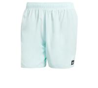 adidas Men's Solid CLX Short-Length Swim Shorts, Turquoise/Black, M