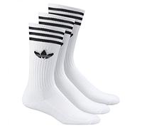 adidas Men's Solid Crew Socks, White/Black, 43 - 46 UK