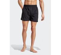 adidas Men's Solid Small Logo Swim Short, Black/Lucid Lemon, Size L, Men Black/Lucid Lemon