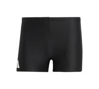 adidas Men's Solid Swim Boxers, Black/White, S