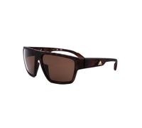 Adidas Men's SP0008 Sunglasses, Dark Havana/Brown Polarized, 61