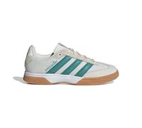 adidas Men's Spezialist Indoor Shoes Sneaker, Off-white/Pure Teal/White, 4.5 UK
