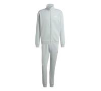 adidas Men's SPORTSWEAR BASIC 3 STRIPES FLEECE TRACKSUIT, Wonder Sage, L