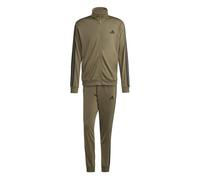 adidas Men's Sportswear Basic 3 Stripes Tricot Track Suit, Olive Strata, L