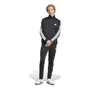 adidas Men's SPORTSWEAR BASIC 3 STRIPES TRICOT TRACKSUIT, Black, L