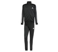 adidas Men's SPORTSWEAR BASIC 3 STRIPES TRICOT TRACKSUIT, Black, S