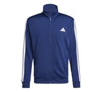 adidas Men's SPORTSWEAR BASIC 3 STRIPES TRICOT TRACKSUIT Dark Blue, XXL