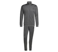 adidas Men's SPORTSWEAR BASIC 3 STRIPES TRICOT TRACKSUIT, grey six, S Tall