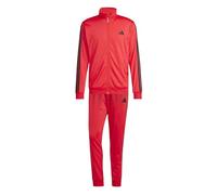 adidas Men's SPORTSWEAR BASIC 3 STRIPES TRICOT TRACKSUIT, pure ruby, XL