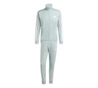adidas Men's SPORTSWEAR BASIC 3 STRIPES TRICOT TRACKSUIT, Wonder Sage, L