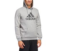 adidas Men's Sportswear Camo Hooded Sweatshirt, Medium Grey Heather, M