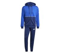 adidas Men's SPORTSWEAR COLORBLOCK DOUBLEKNIT TRACKSUIT, team royal blue/dark blue, L Tall