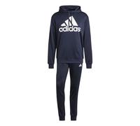 adidas Men's Sportswear French Terry Hooded Track Suit, semi lucid blue/black, M