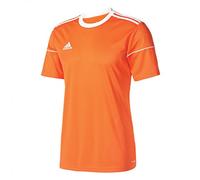Adidas Men's SQUAD 17 JSY SS T-Shirt, Orange/White, 7-8Y