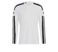 adidas Men's Squadra 21 Long Sleeve Jersey, White/Black, S