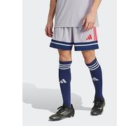 adidas Men's SQUADRA25 Short, Glory Grey/Team Navy Blue 2/Pure Ruby, M