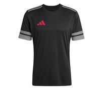 adidas Men's SQUADRA25 Jersey Short Sleeve, Black/Team Grey Four/Pure Ruby, XL