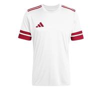 adidas Men's SQUADRA25 Jersey Short Sleeve, White/Team Power red 2, M