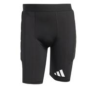 adidas Men's SQUADRA25 Padded Goalkeeper Short Tight, Black/White, L Tall