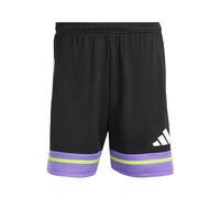 adidas Men's SQUADRA25 Short, Black/Purple Rush/Semi Solar Slime, S