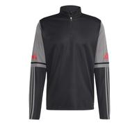 adidas Men's SQUADRA25 TRAINING TOP, black/team grey four/pure ruby, XL