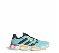 Adidas Mens Stabil 16 Indoor Shoes, Flash Aqua/Black/Semi Lucid Red, 10