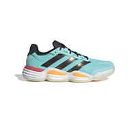 adidas Men's Stabil 16 Indoor Shoes, Flash Aqua/Black/Semi Lucid Red, 10.5