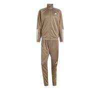 adidas Men's Stadium 3-Stripes Track_Suit, Khaki Six/ivory, L Long