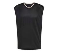 adidas Men's Stadium Mesh Tank Shirt, Black/Crystal Linen/Off White, M