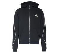 adidas Men's Stadium Small Logo Full-Zip Hoodie Sweatshirt, black, XXL